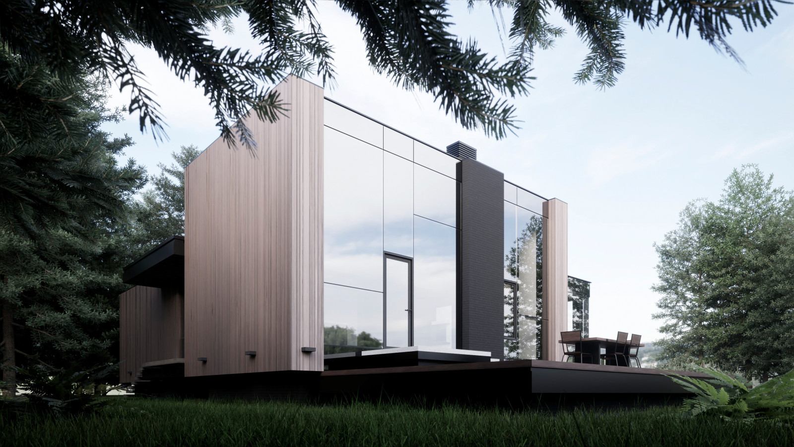 Архитектурный проект дома на берегу р. Китой