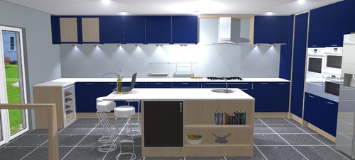 Decko Blue Kitchen Tiles Decko Blue Kitchen Tiles