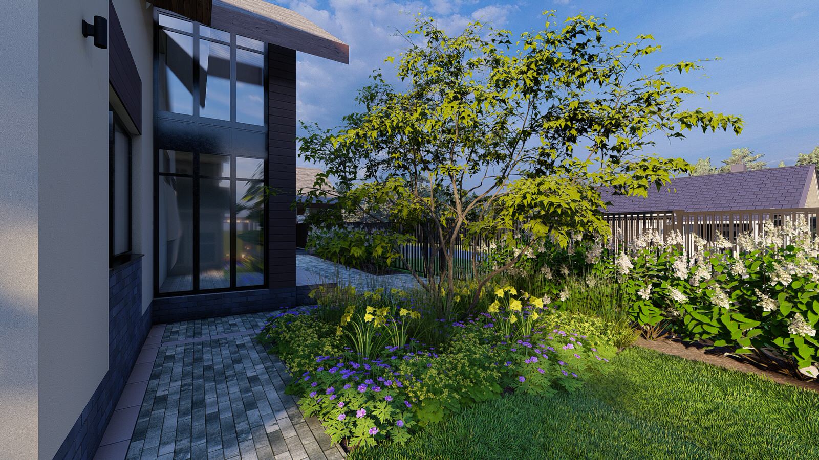 Сад "Geometrium" в КП "Европа"