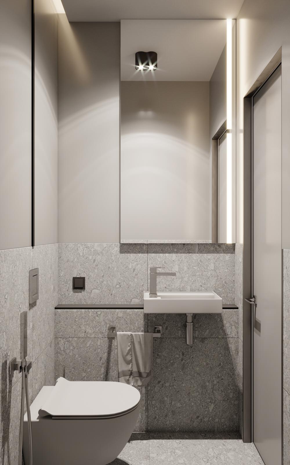 Дизайн гостевого туалета