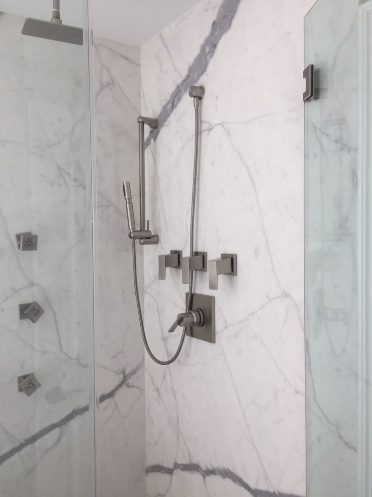 Porcelain Slab Shower wall Contemporary New Orleans by North Lion