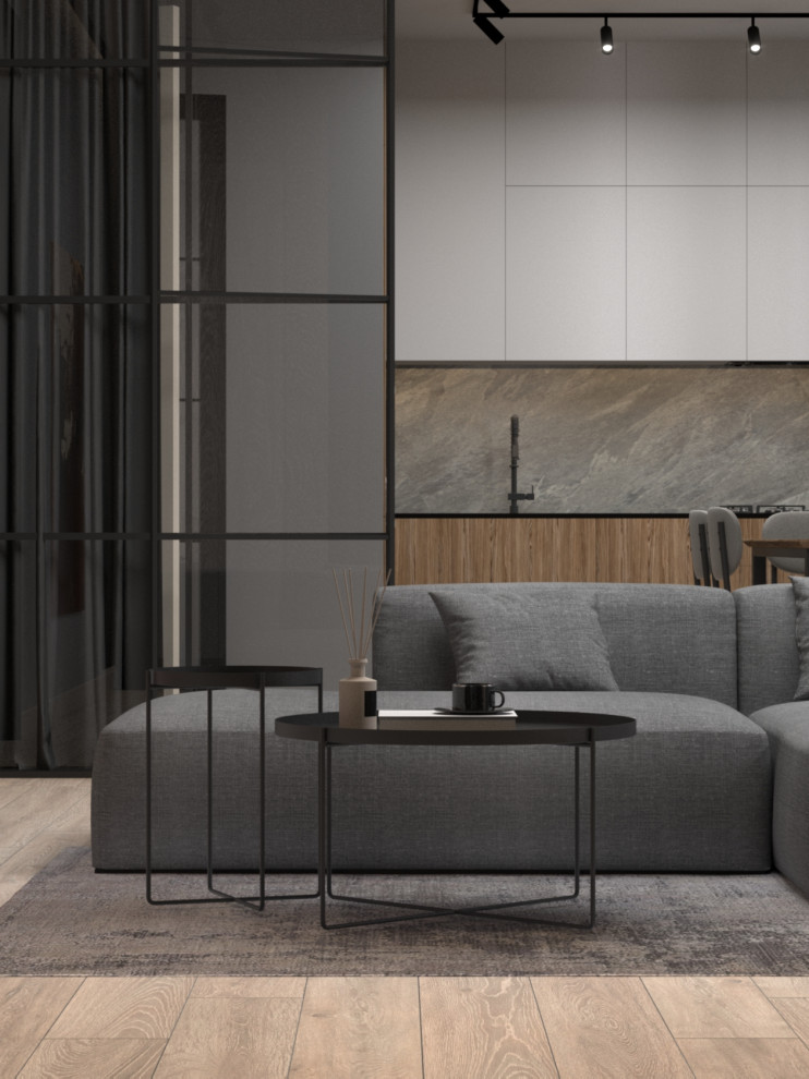 Кухня-гостиная в современном стиле