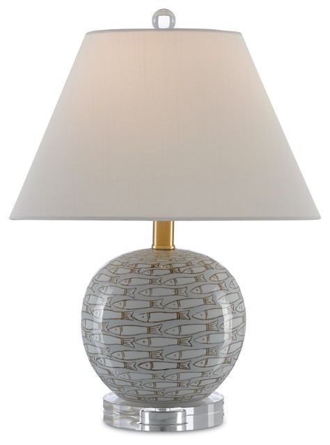 Fisch Small Table Lamp, Currey And Company Lynton Table Lamp