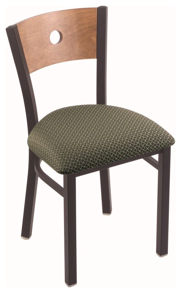 Holland Bar Stool, 630 Voltaire 18 Chair, Black Wrinkle Finish, 18"x18