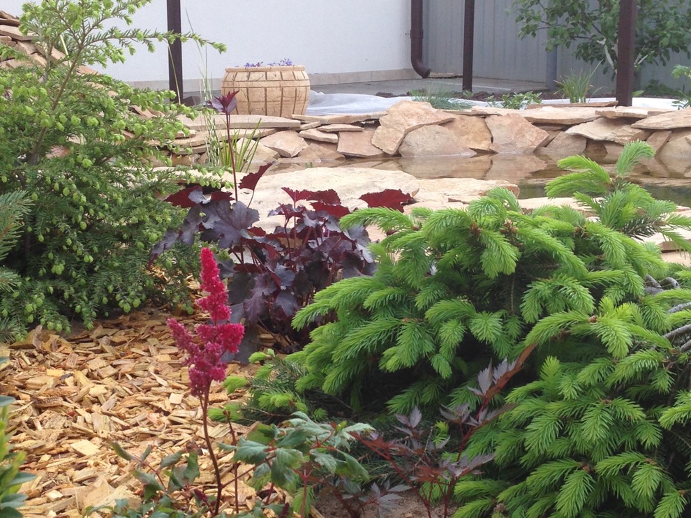 Садовый пруд в африканском стиле