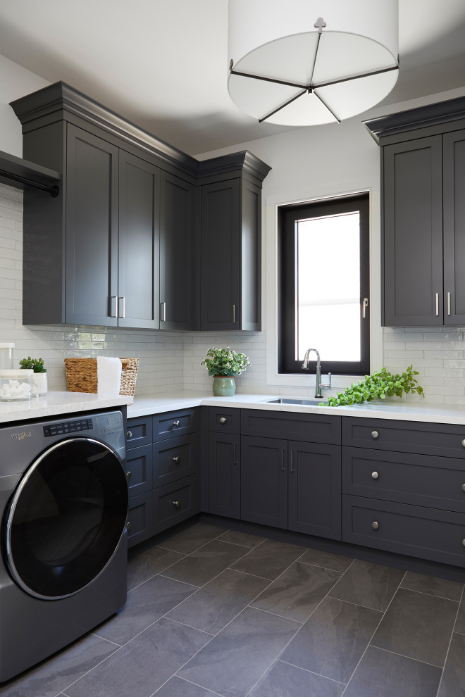 Modern utility room in Toronto.