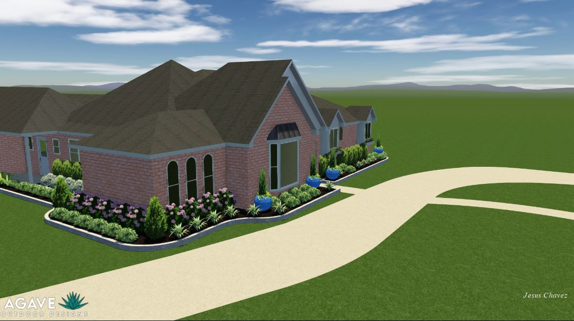 Front yard makeover at Durban Dr!