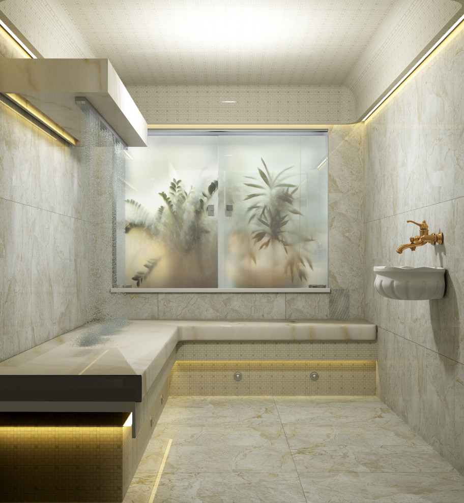 Дизайн интерьера банного комплекса в Астане