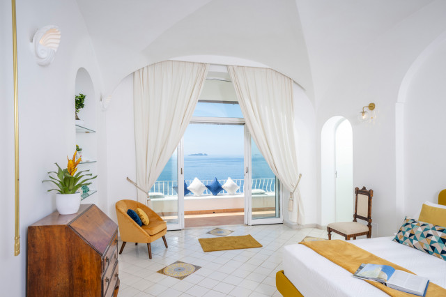 Villa Aldo Marino Positano - Camera da Letto mediterranean-bedroom