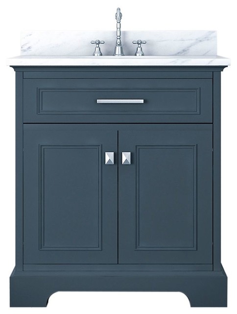 Pittsburgh 31, Single Bathroom Vanity, Gray - Transitional - Bathroom ...