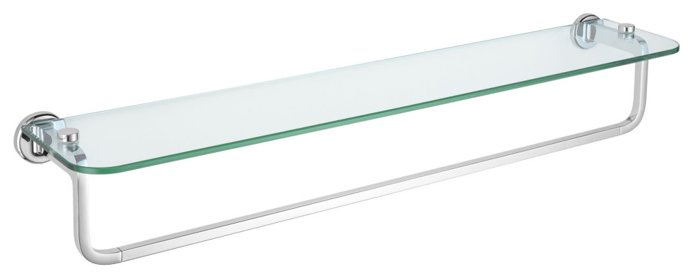 Delta IAO35032 Kendari 25-3/4" Glass Bathroom Shelf - Chrome