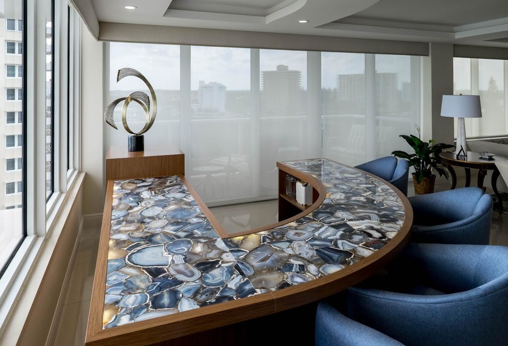 Home design - transitional home design idea in Miami