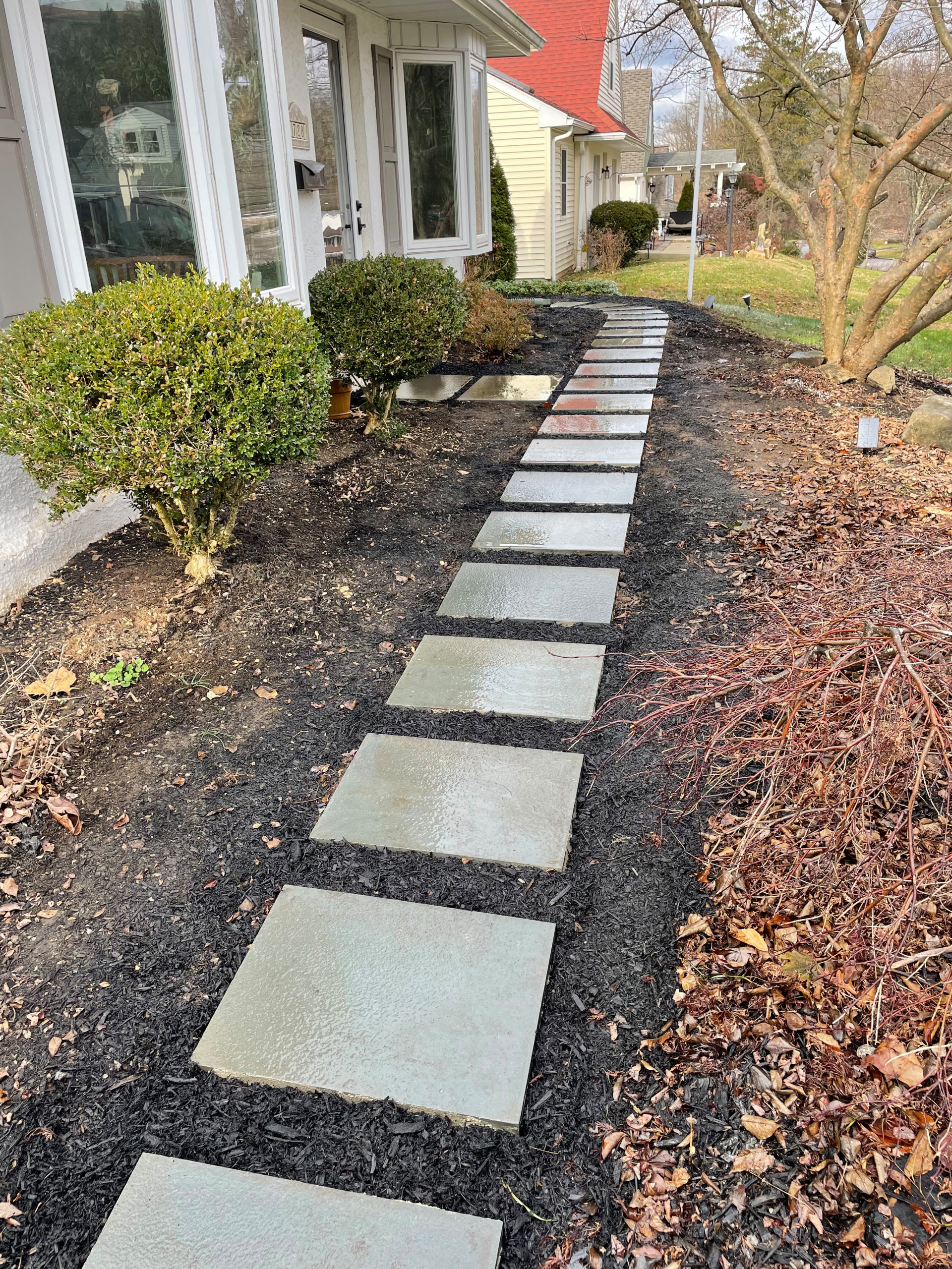 Flagstone walkway