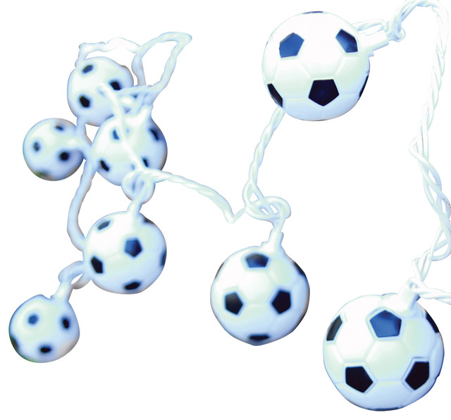 Soccer Ball String Lights 10 Count Contemporary Outdoor Rope Soccer Ball String Lights 10 Count Contemporary Outdoor Rope And By Dei