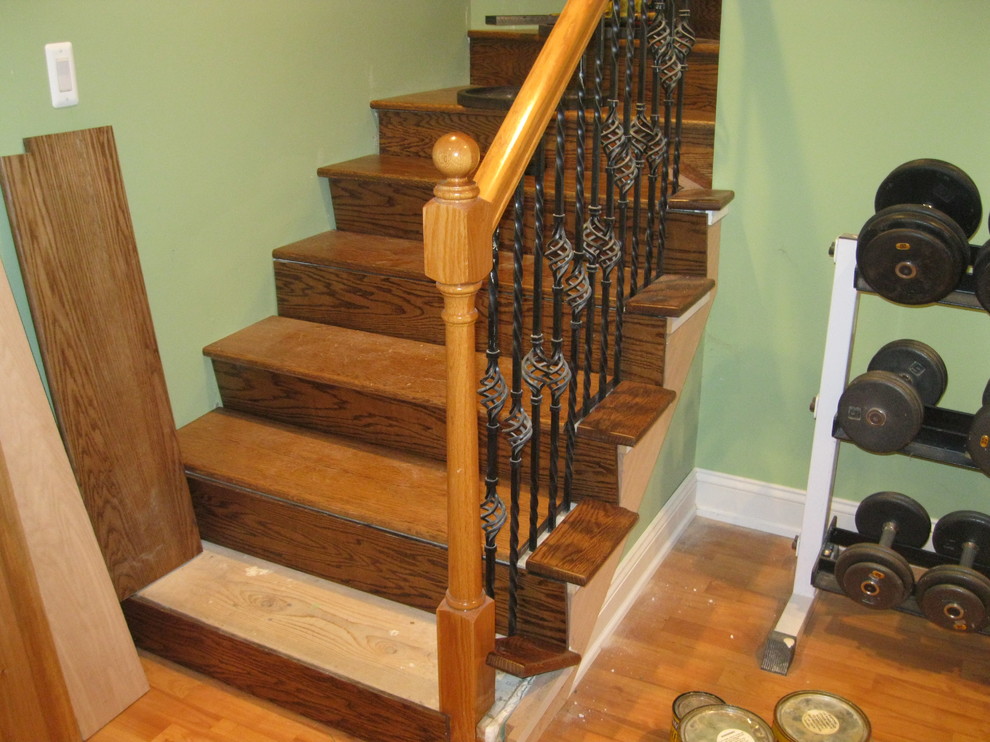 Custom oak staircase