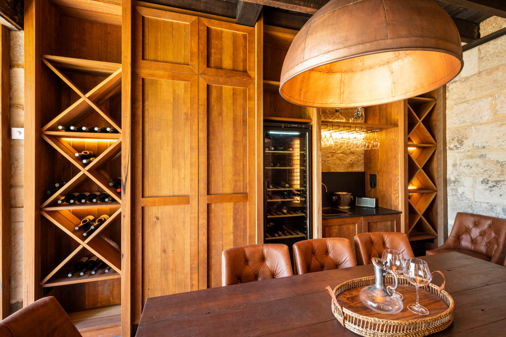 Modern wine cellar in Sydney.