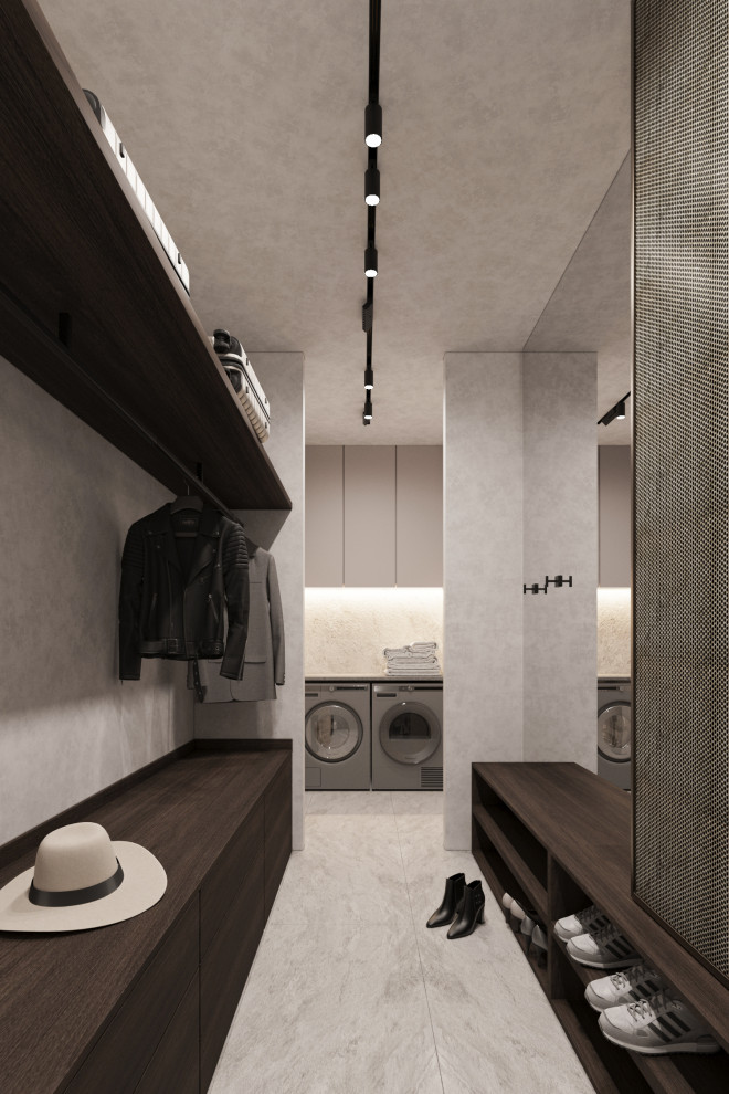 Брутальная квартира для семьи с ребенком