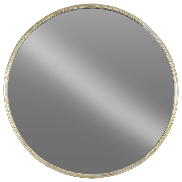 Urban Trends Collection Metal Round Wall Mirror Small Tarnished Metal Round Wall Mirror Small Tarnished