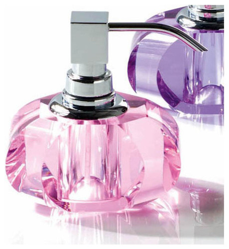 pink soap dispenser