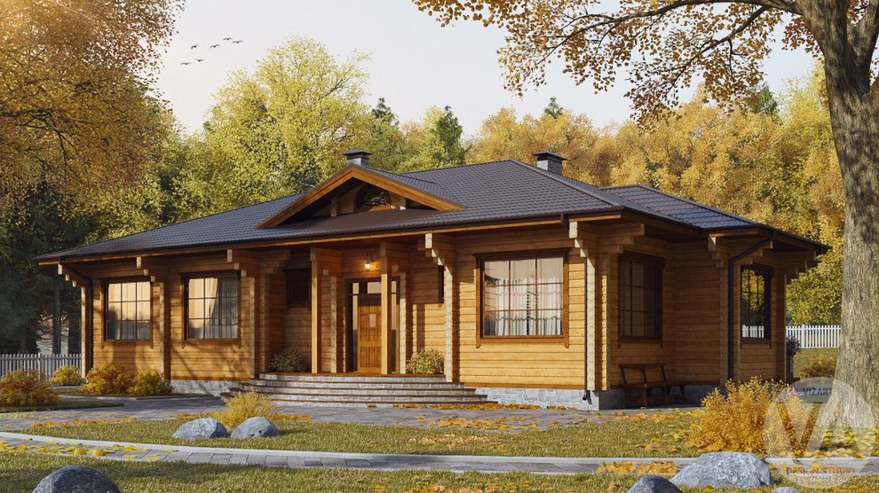 Визуализация проектов из бревна, клееного бруса, каркасных домов.