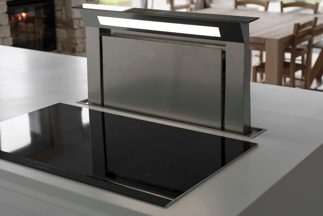 Dettaglio della cappa contemporaneo-cocina