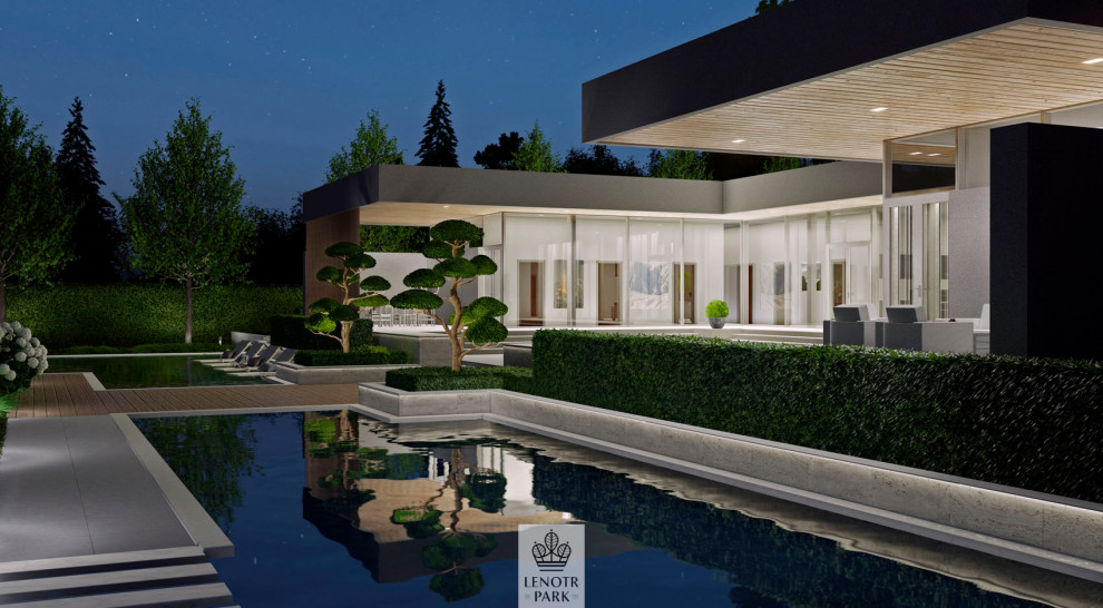 Современный сад в Подмосковье