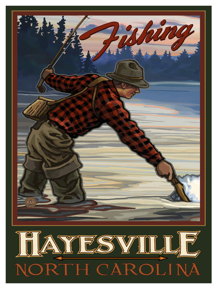 by Artist Paul A. Lanquist Hayesville North Carolina Art Print, 9"x12