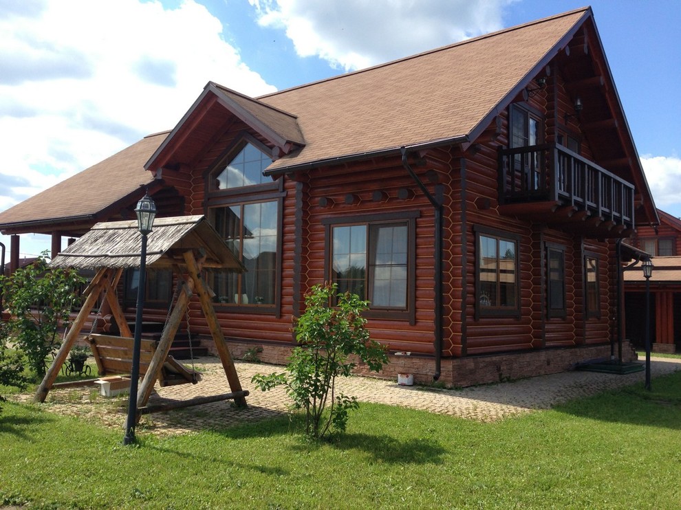 Дом из оцилиндрованного бревна к/п Борисоглебский