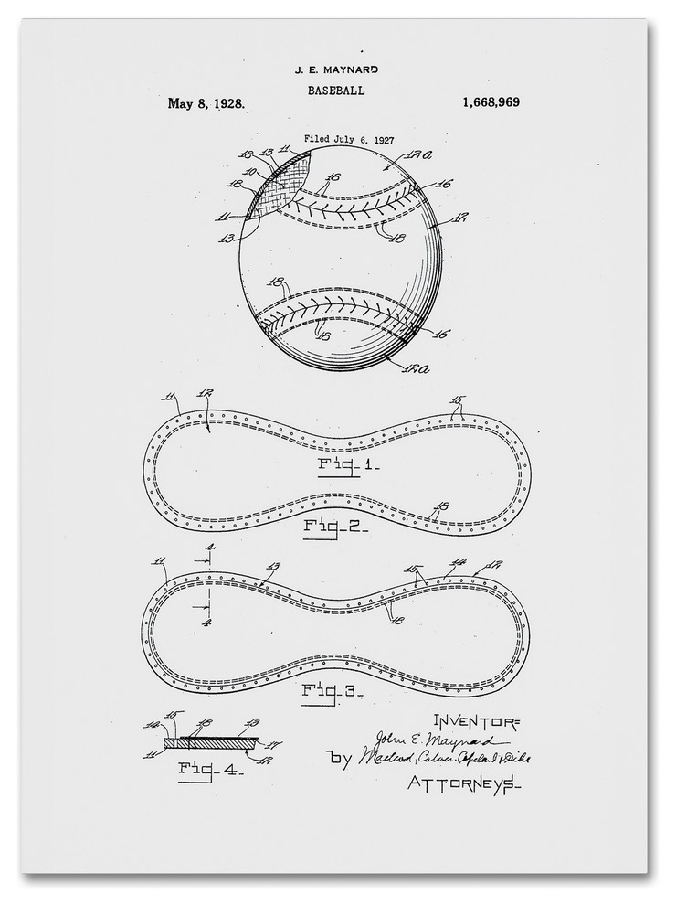 1883 Baseball Catchers Mask Patent Print Art Drawing Poster 18X24