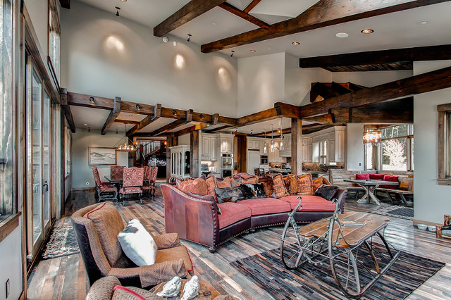 Peak Point rustic-living-room