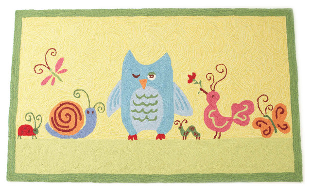 Forest Friends Rug, 3'x5' - Modern - Kids Rugs - by The Little Acorn ...