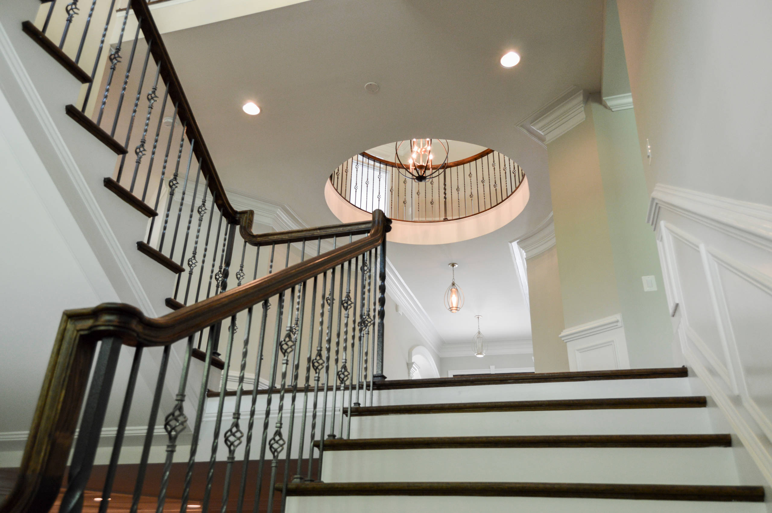 38_European Style Circular Balcony and Multi-level Staircase, Middleburg, VA 201