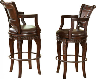 Antoinette Swivel Bar Chairs, Set of 2 - Victorian - Bar Stools And Counter Stools - by HedgeApple
