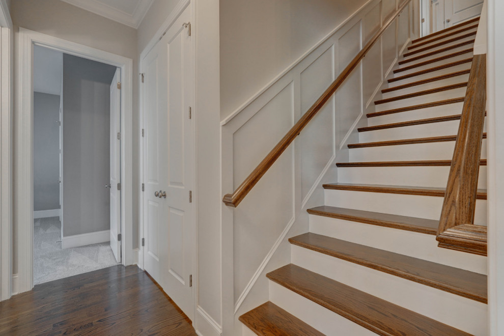 Transitional home design photo in Charlotte