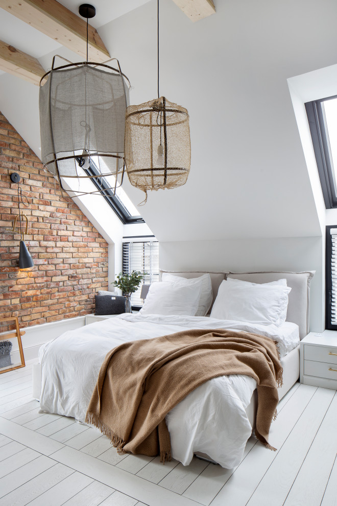 Idées déco pour une chambre scandinave.