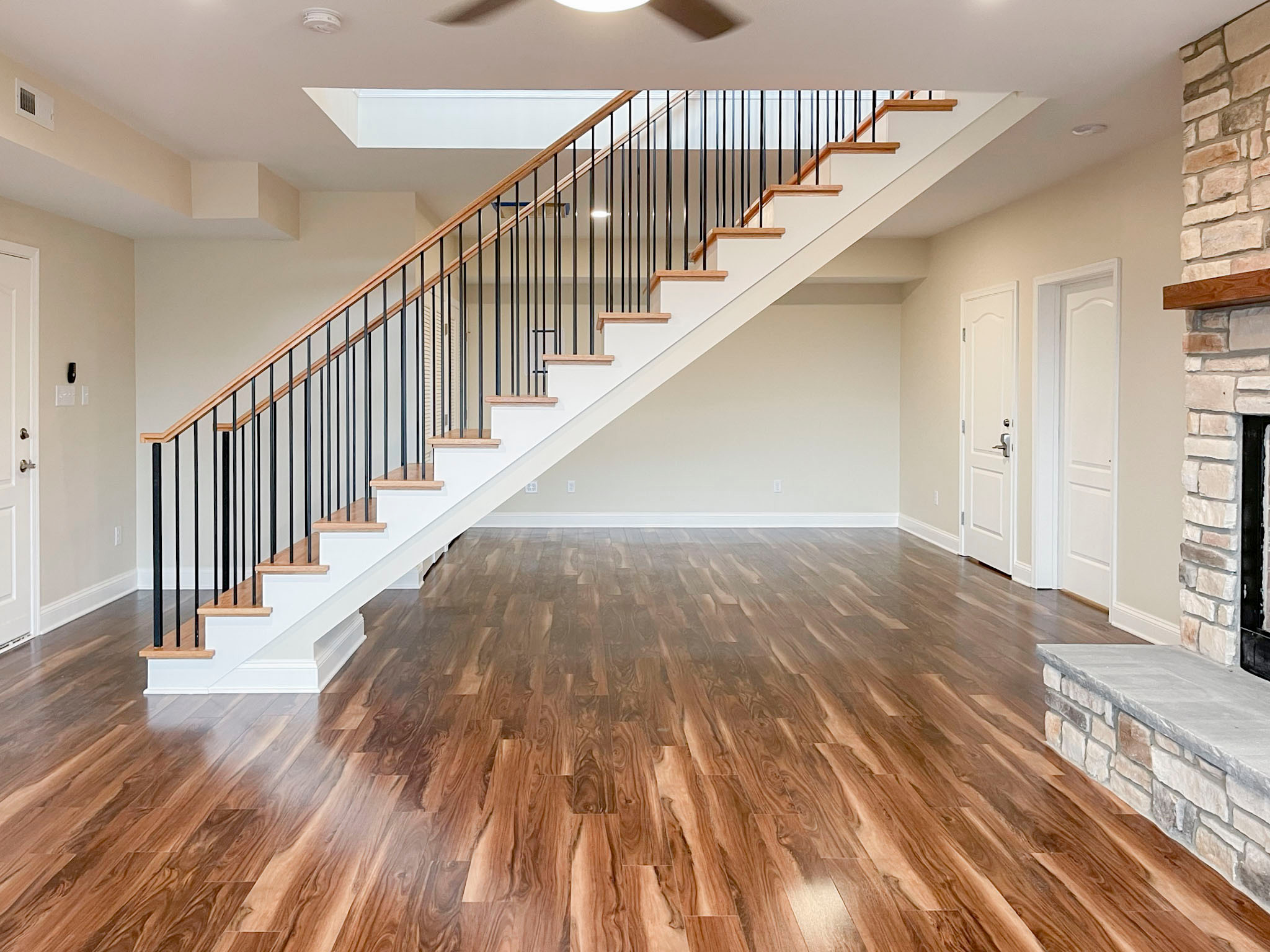97_Airy Straight-Floating Staircase in Transitional-Mountain Home, Luray, VA 228