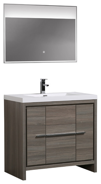 Aquamoon Granada Modern Bathroom Vanity With Medicine Cabinet