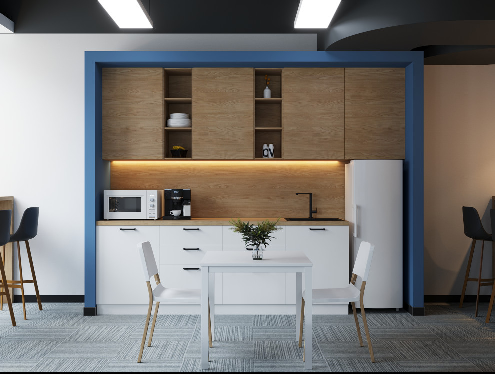 Интерьер офиса компании "ВЕЗА" в бизнес-центре Neboplaza в г. Екатеринбурге