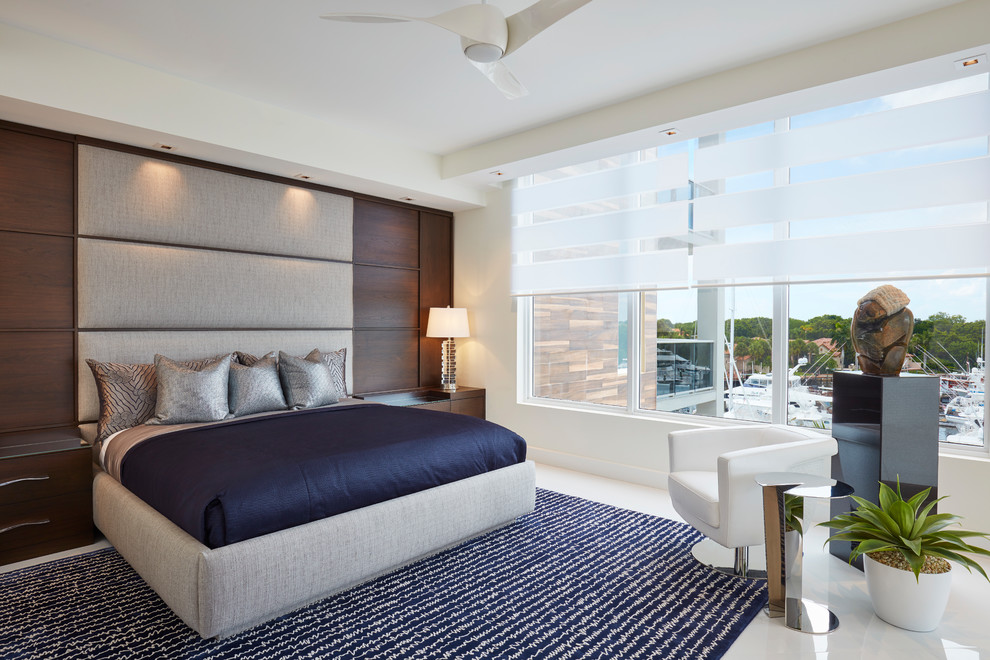 Palm Beach, FL Contemporary Bedroom Miami by Susan