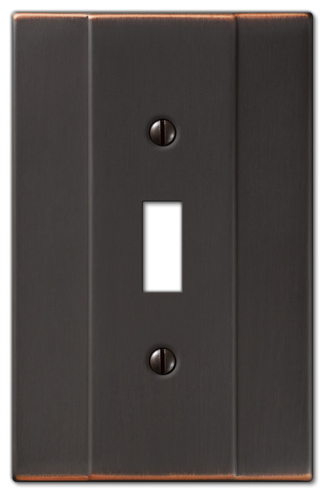 Italia Steel 1 Toggle Wall Plate Transitional Switch Plates