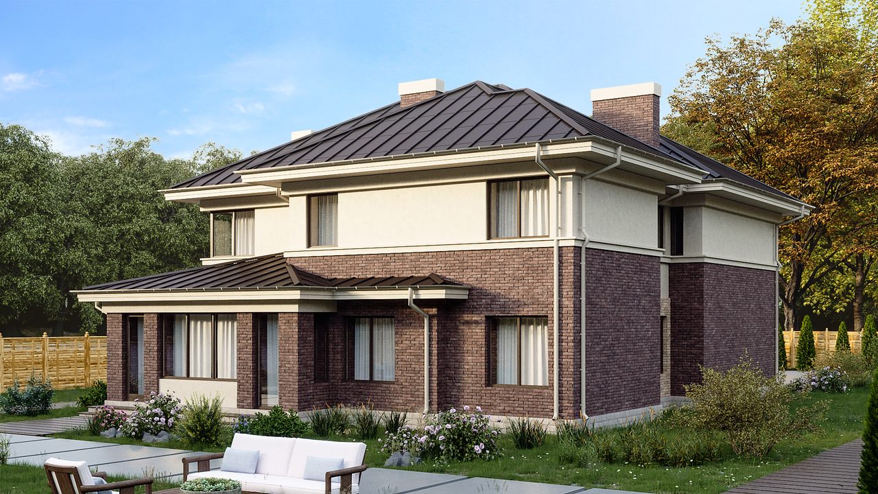 Восхитительный двухэтажный коттедж,площадью 279м².