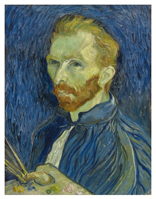 Self-Portrait, 1889" Digital Paper Print by Vincent van Gogh, 14"x18" -  Contemporary - Prints And Posters - by Global Gallery | Houzz