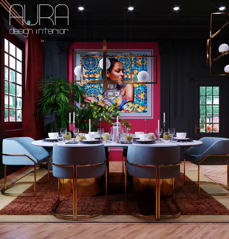 Дизайн столовой в коттедже на Рублево-Успенском шоссе, г. Москва