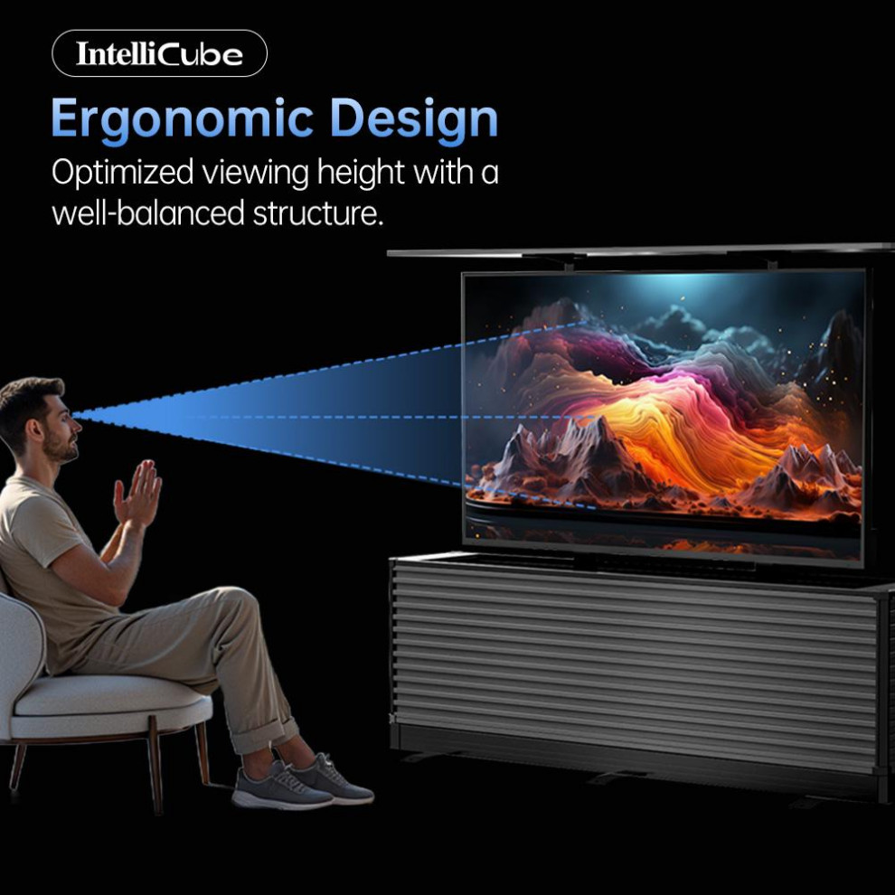 Intellicube Outdoor lift TV Cabinet 8 Unique Advantage Solutions