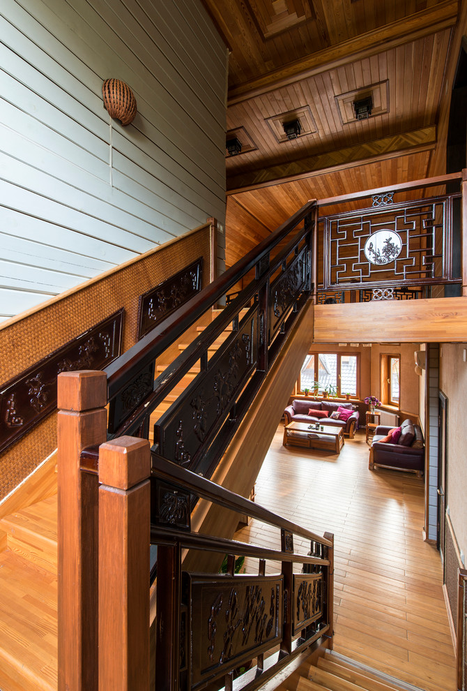 Интерьер в этническом стиле. Фотосъемка для журнала "Красивые деревянные дома"