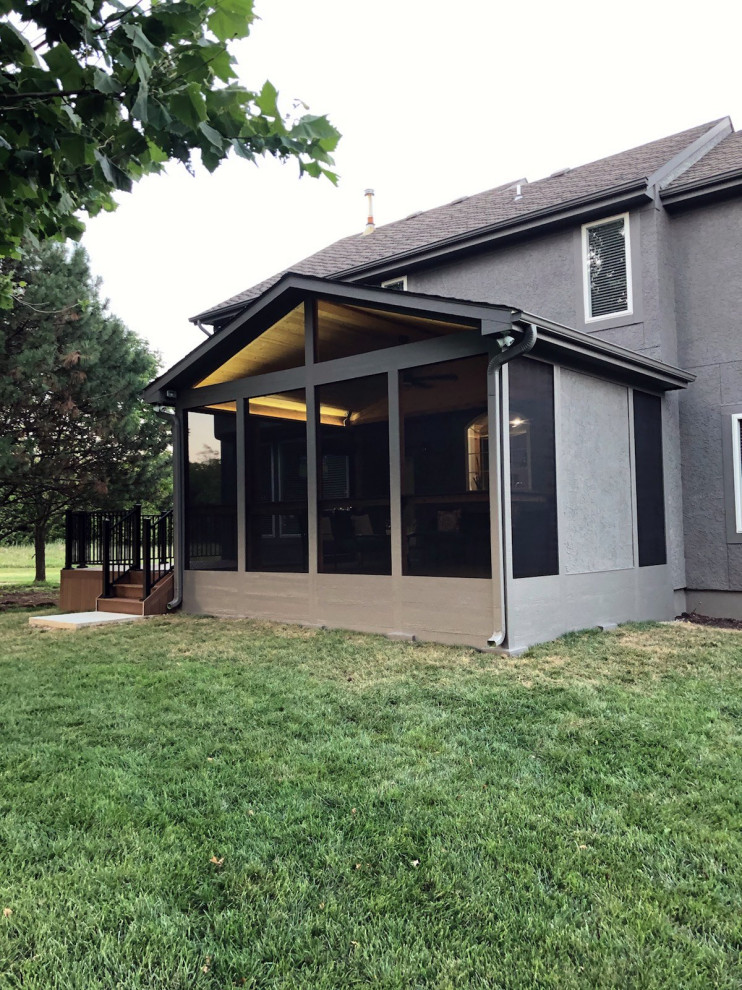 Olathe Kansas Screened Porch & Deck Design Contemporary Porch Kansas City by Archadeck