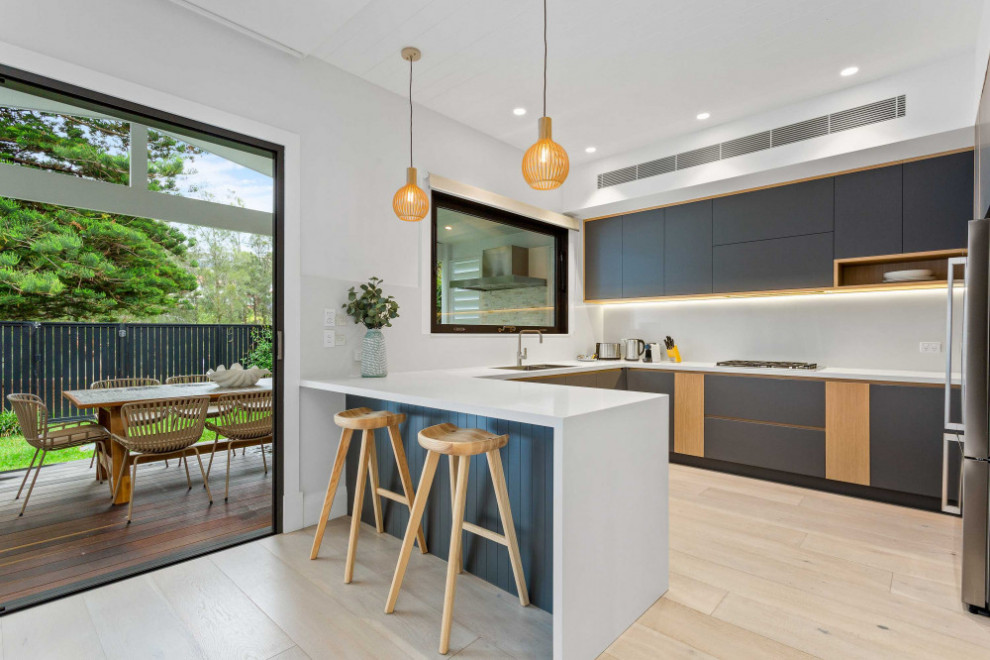 Photo of a beach style kitchen in Sydney.