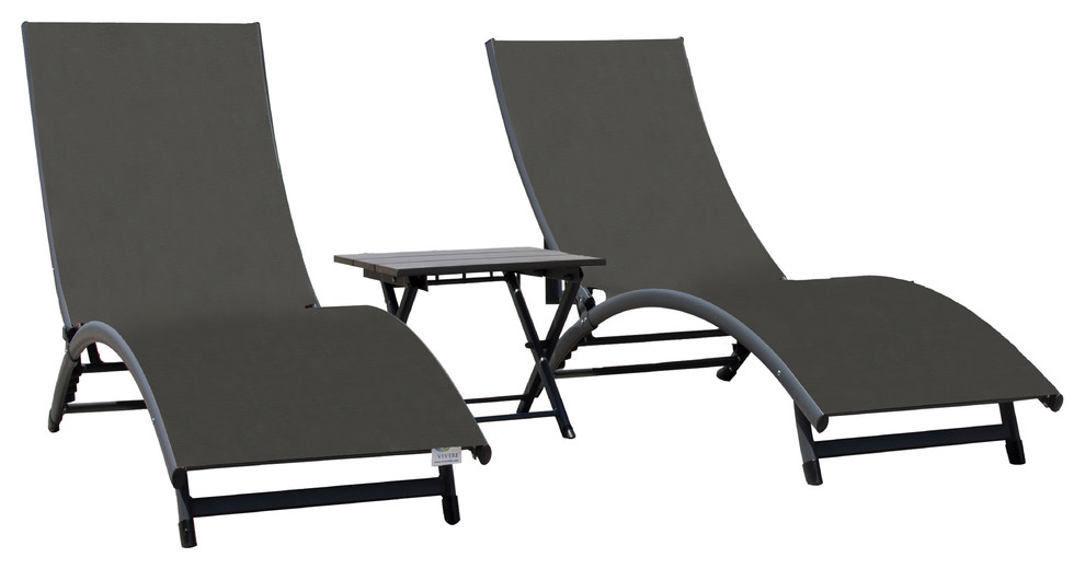 C Springs Lounger 3 Pc Set Aluminum Macchiato Contemporary Outdoor Lounge Sets By Vivere Ltd Houzz - South Beach White Aluminum And Navy Sling Stacking Chaise Lounge C Springs Lounger 3 Pc Set Aluminum Macchiato Contemporary Outdoor Lounge Sets By Vivere Ltd Houzz - South Beach White Aluminum And Navy Sling Stacking Chaise Lounge