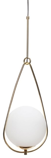 Glass And Brass Pendant Light hubsch jensen glass and brass pendant lamp