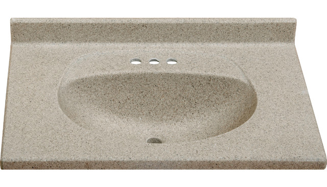 Cuccino Matte Finish Imperial Olympic Oval Bowl Bathroom Vanity Cuccino Matte Finish Imperial Olympic Oval Bowl Bathroom Vanity Top 31 Wide Transitional